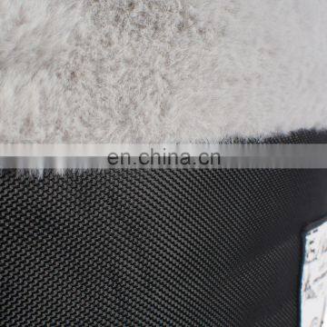 Wholesale Factory Grey Fabric Felt Fluffy Velvet Pet Dog Cat Bed Cave Nests House photo-2