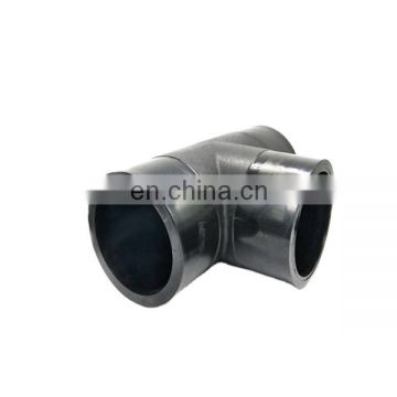 butt welded hdpe 3 way straight flanged pipe fitting equal tee for water supply