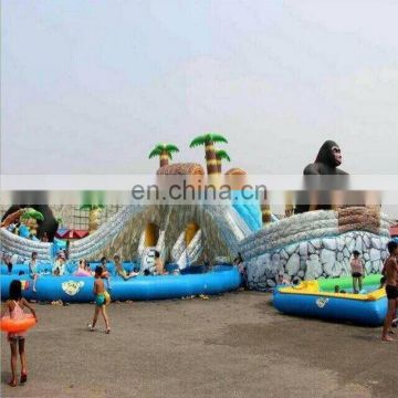 China factory sale inflatable water park with large inflatable pool,best price amusement water park with slide