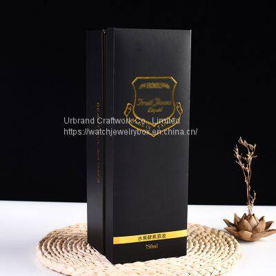 Custom Cardboard Wine Packaging Luxuriouspaper Wine Packaging Beauty Wine Packaging Box Lid off Design photo-3