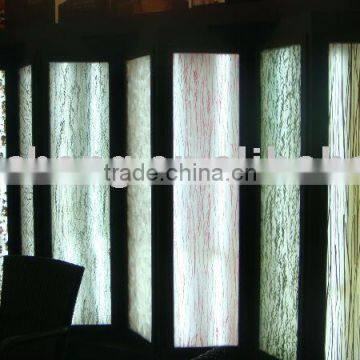 wall decorative interior glass decoration partition