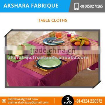 Easy to Wash Decorativ Table Cloth for Wedding Table