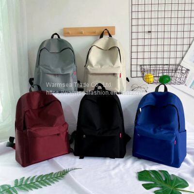 Men Girls Canvas Cloth School Bags Backpacks photo-5