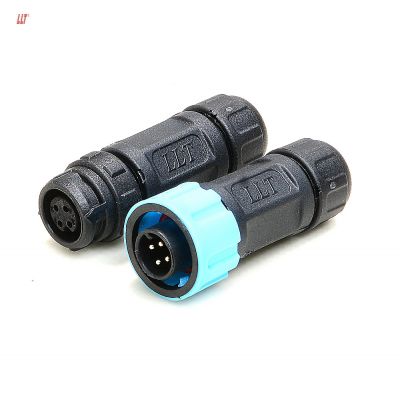 led connector 4 pin ip68  circular electric automotive solder seal 3 4 5 6 7 8 2+4 Pin wire connector M12