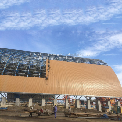 LF Safest Coal And Limestone Bulk Storage Solution for Space Frame Project