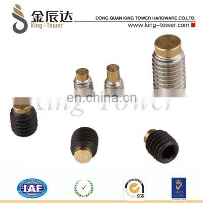 Hex Socket Brass Tip Soft Tipped Alloy Set Screw