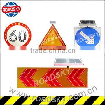 Aluminum Solar Panel Road Warning Sign