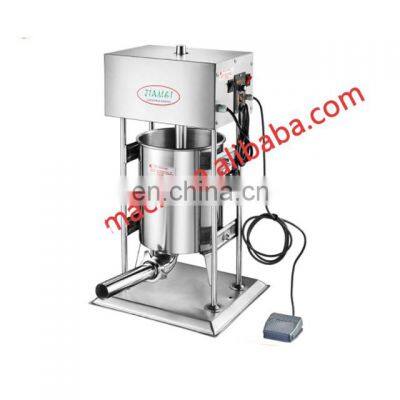 Electric vertical sausage  machine stainless steel manual  household sausage machine chip machine price