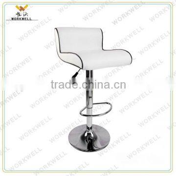 WorkWell modern new design pu leather swivel bar stool with backrest(Kw-B2160)