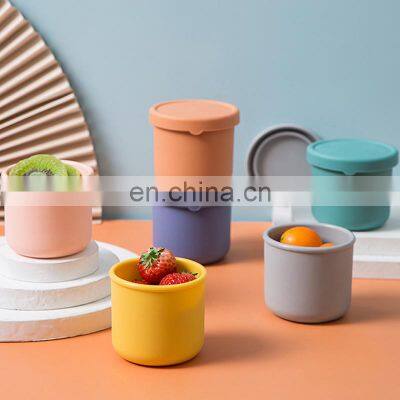 Customized High Quality Reusable Eco Friendly School Silicone Tiffin Lunch Box photo-4