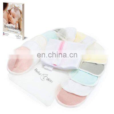 Custom bamboo disposable lace breast nursing pads with carry bag