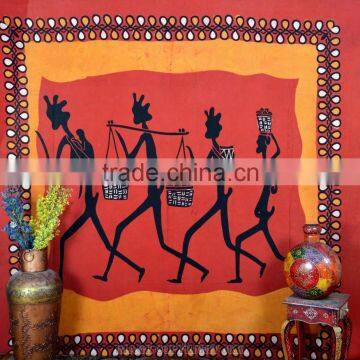 Indian Tapestry Cotton African Print Vintage Wall Hanging Tapestries Throw Art Tapestry Bedsheet