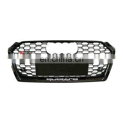 RS5 grille for Audi A5 S5 B9front grille honeycomb grill frame black electroplate style 2017-2019