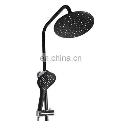 New High Quality Cheap Stainless Steel Black Rain Shower Head Set photo-2