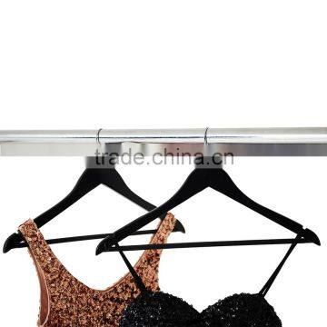 Wholesale Manufactory Provide High Ending Wooden Clothes Hanger Black Color photo-5