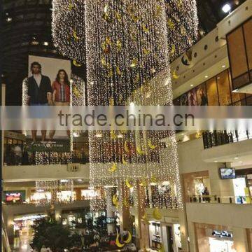 led light string and star ramadan eid decoration for shopping mall