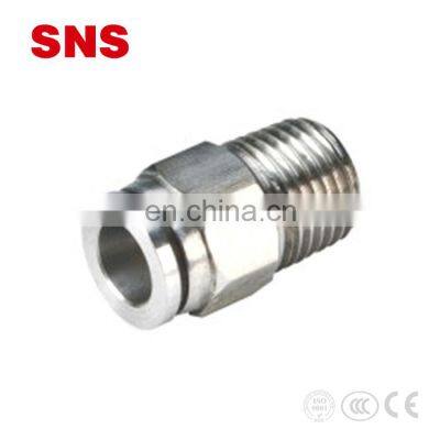 SNS BKC-PM Pneumatic Stainless Steel Bulkhead Union Connector Stainless Steel Pipe Fitting photo-4
