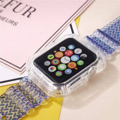 2021 Newest Sport Strap for Apple Watch Band Series 6 SE 1 2 3 4 5 Silicone Transparent for IWatch 6 Strap 38/40mm 42/44mm Wirs photo-4