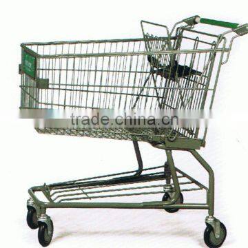 high quality store caddy cart supermarket trolley