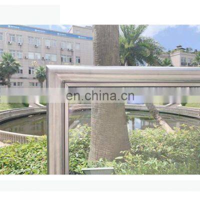 Weldon Outdoor Stainless Steel Windbreak Glass Cafe Barrier, Pavement Division Floor Movable Flower Pot photo-5