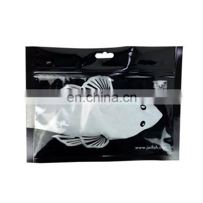 custom printed resealeable zipper bait lure transparent bag plastic bags for fishing lures