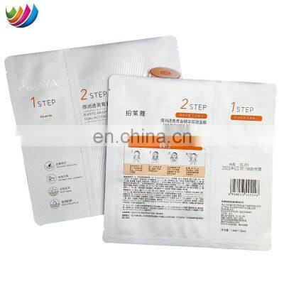 Custom Printed Essence Lotion Skin Mask Foil Flat Pouch Mylar Holographic Packaging Bags for Cosmetic Cream photo-5