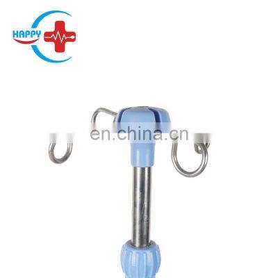 HC-M094 Hot Sale Stainless Stand Medical Hospital IV Pole Stand Infusion Pole Can Adjust Height photo-3