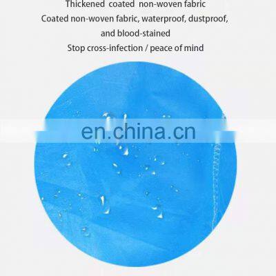 AAMI Level 2 Factory Directly Protective PP PE 40GSM Laminated Surgical Waterproof Disposable Isolation Gown photo-3