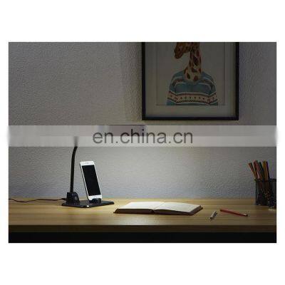 USB charger desk led light reading table led lamp desk study protect eye with phone holder