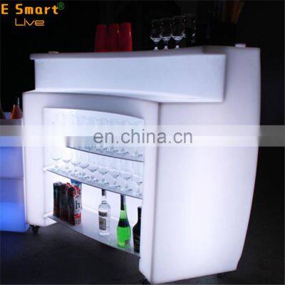 led bar counter/remote control RGBW color change led furniture led bar counter Mobile Bar