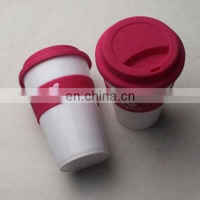 ECO Degradable 100% corn PLA Reusable Coffee Cup with Lid