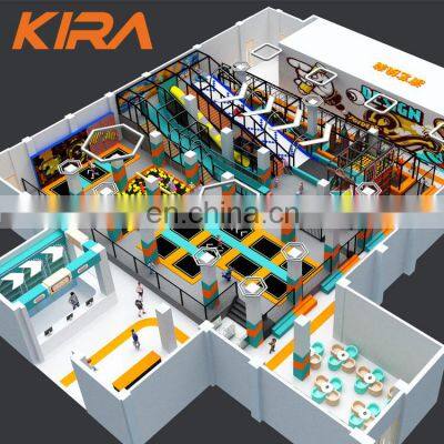 High Quality Amusement Bungee Trampoline Park For Kids And Adults