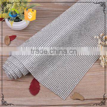 New Fashion Aluminum Mesh Sheet Crystal Mesh Fabric Rhinestone                        
                                                Quality Choice