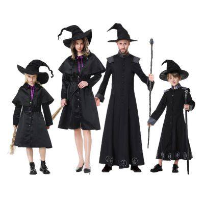 Halloween cosplay costume, wizard parent-child set, wizard makeup ball costume, cosplay costume