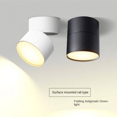 LED surface mounted dual head tube light with scattered light and no opening. Clothing store background wall, exhibition hall, living room, ceiling folding