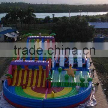 2015 largest fun Commercial Adult Inflatable lake Water Park Games for sale