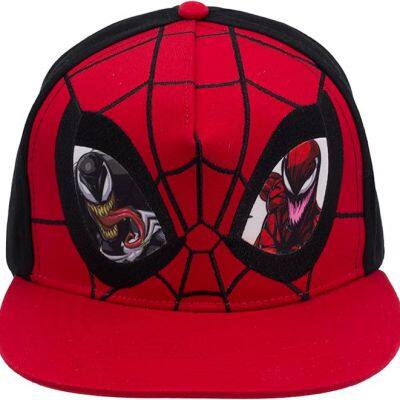 Spider-Man Baseball Cap Adjustable Adult Snapback Hat with Flat Brim
