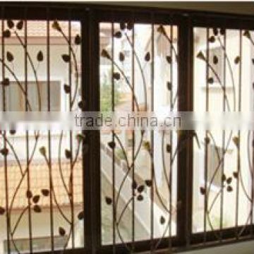 GYD-15WG153 decorative wrought latest french window grill design