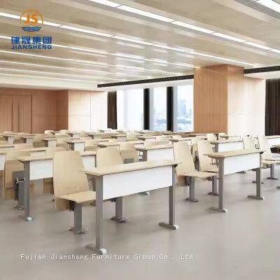 JS Group School Furniture University Lecturer Hall Chair With Foldable Writing Tablet photo-4