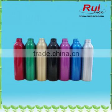 Colored daily care aluminum bottle,cosmetic aluminum bottle