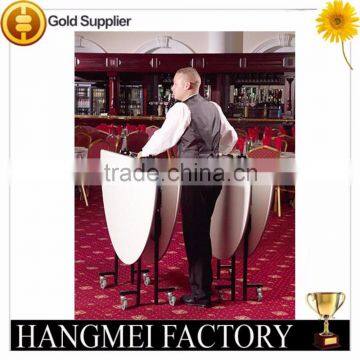 6FT Activity Collapsible Round Table With Casters photo-3