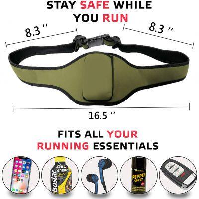 Wholesale Waterproof Fitness Fanny Pack Adjustable Running Belt Hiking Sports Neoprene Waist Bag photo-5