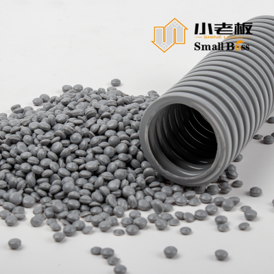 PVC Corrugated Pipe Tube Cable Troughs Compound Granules photo-4