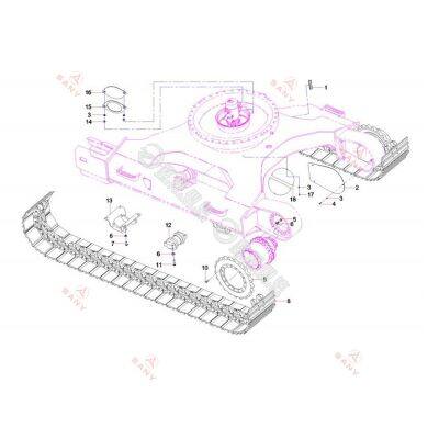 Genuine & OEM SANY Spare Parts Catalogue Online SANY Excavator Parts Diagram photo-2