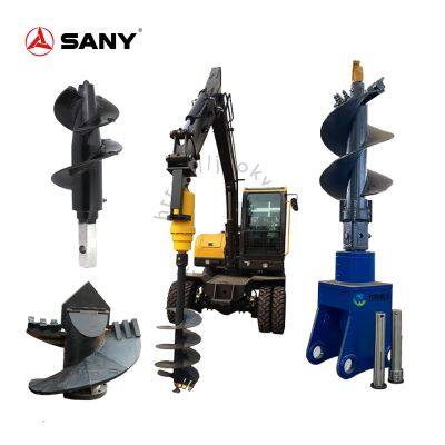 SANY-SY75 Excavator Auger Attachment Earth Auger Drilling Attachments for Sany Excavator