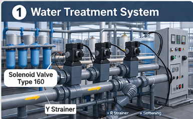 Релеэлектромагнитный клапан PVC 2/2-ходовой | Автоматический управляющий клапан для системы водоподготовки