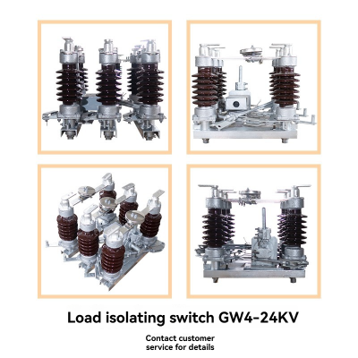 Outdoor 3-Pole Isolation Switch 11/24/33KV With Galvanized Steel Frame