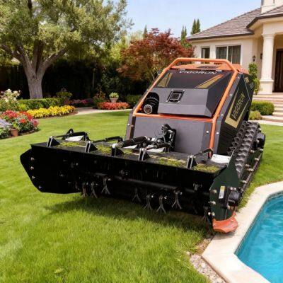 Track-Mounted Euro 5 Gasoline Engine Electric Start Cutting Height Adjustable Cordless Accessories Carrier