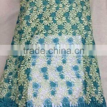 YL002-3 wedding material african multi color guipure lace fabric