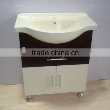 Hanging PVC Vanity Oak Wood Free Standing Bathroom Cabinet